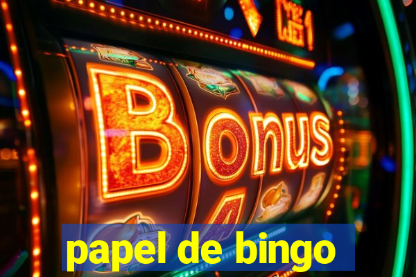 papel de bingo